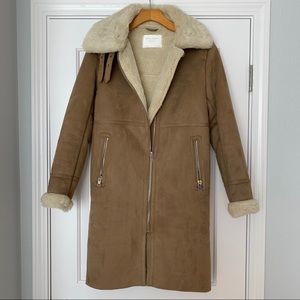 Zara faux Suede Winter Coat